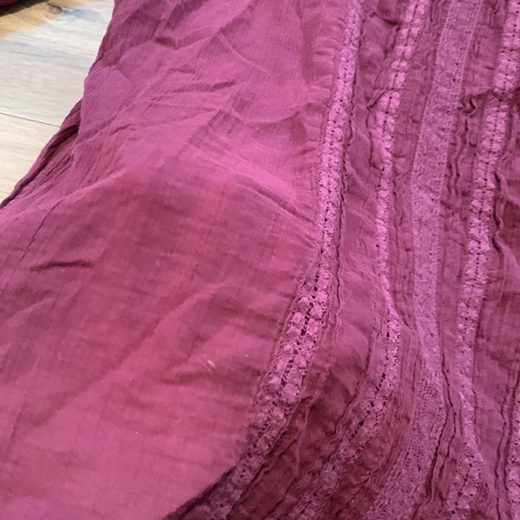 Eddie Bauer 100% Cotton Long Sleeve Crewneck Blouse Maroon Women’s TXL - Picture 7 of 12